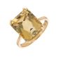 Bague or jaune Citrines Vintage