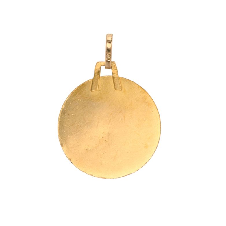médaille or jaune 