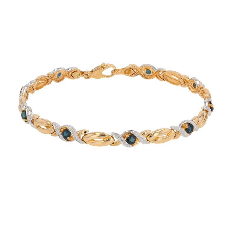 Bracelet or jaune Saphir