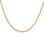 Collier maille torsadée or jaune