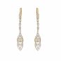 Boucles d'oreilles 2 ors diamant (s) Vintage