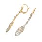 Boucles d'oreilles 2 ors diamant (s) Vintage 