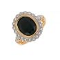 Bague or jaune saphir et diamant(s)
