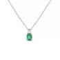collier or gris émeraude et diamant(s)