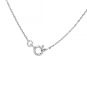 collier or gris émeraude et diamant(s) 