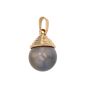 Pendentif or jaune Perle de Tahiti