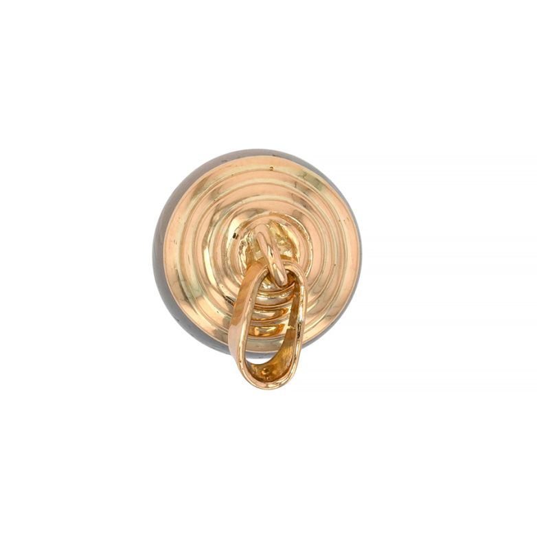 Pendentif or jaune Perle de Tahiti 