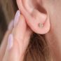 Boucles d'oreilles or jaune diamant (s) 