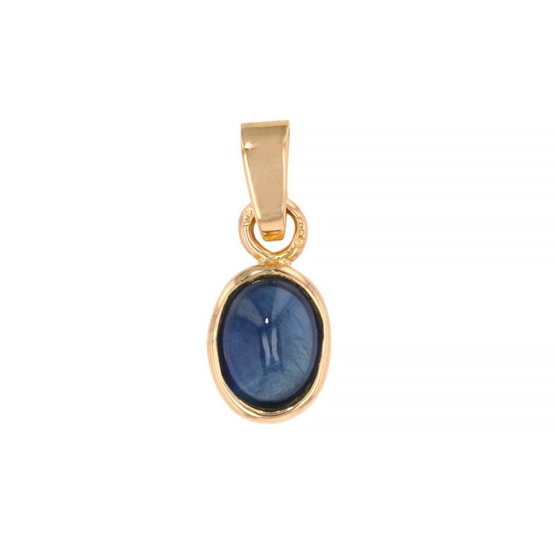 Pendentif or jaune Saphir Vintage