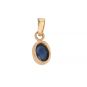 Pendentif or jaune Saphir Vintage 