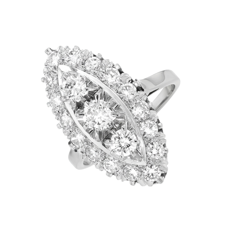 Bague vintage diamants 1.77...