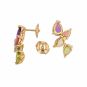 Boucles d'oreilles or jaune Pierres fines 