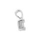 Pendentif or gris diamant (s) 