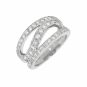 Bague or gris diamant
