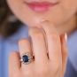 Bague 2 ors saphir et diamant(s) Vintage 
