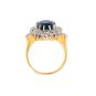 Bague 2 ors saphir et diamant(s) Vintage 