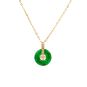 collier or jaune diamant,P.fine jade