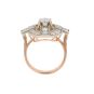 Bague 2 ors diamant(s) t. ancienne Vintage 