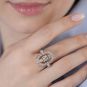 Bague 2 ors diamant(s) t. ancienne Vintage 