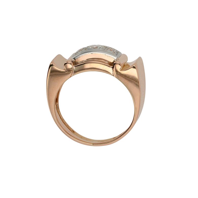 Bague 2 ors diamant (s) Vintage 