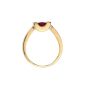 Bague or jaune rubis et diamant(s) 