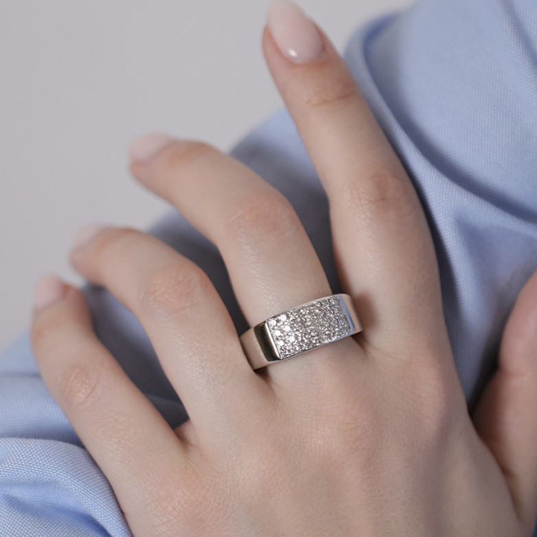 Bague diamants 0.56 carat...