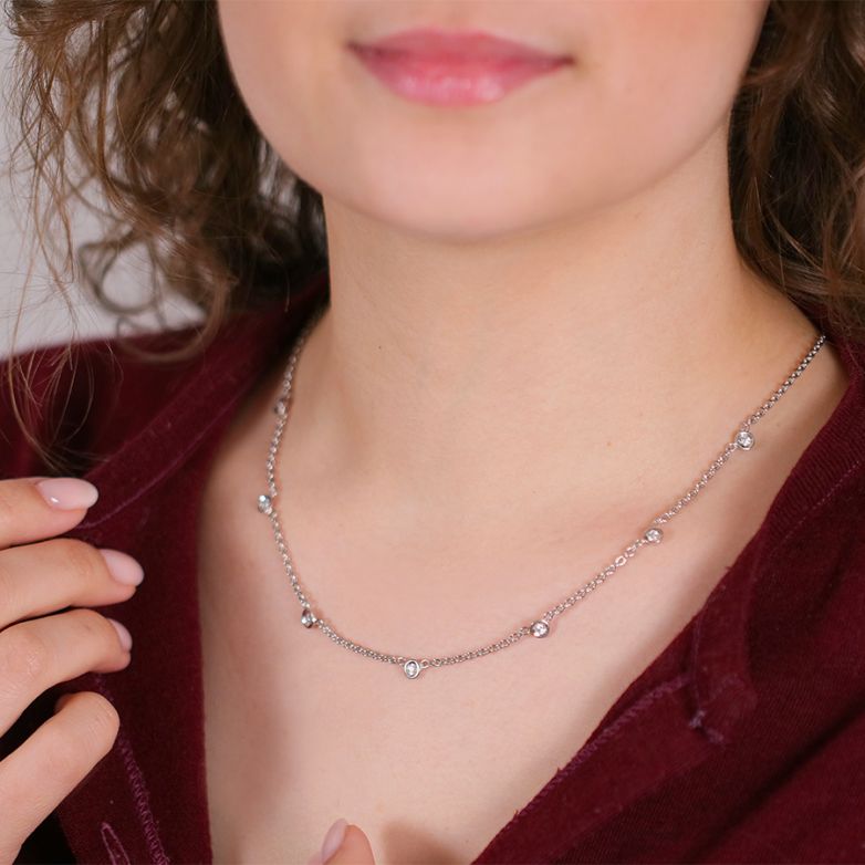 collier or gris diamant (s) 