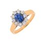 Bague or bicolore saphir et diamant(s)