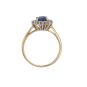 Bague or bicolore saphir et diamant(s) 