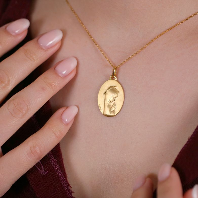 médaille or jaune 