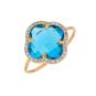 Bague or jaune diamant (s) signé Morgane Bello / Topaze