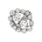 Bague or gris diamant(s) t. ancienne Vintage