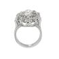 Bague or gris diamant(s) t. ancienne Vintage 