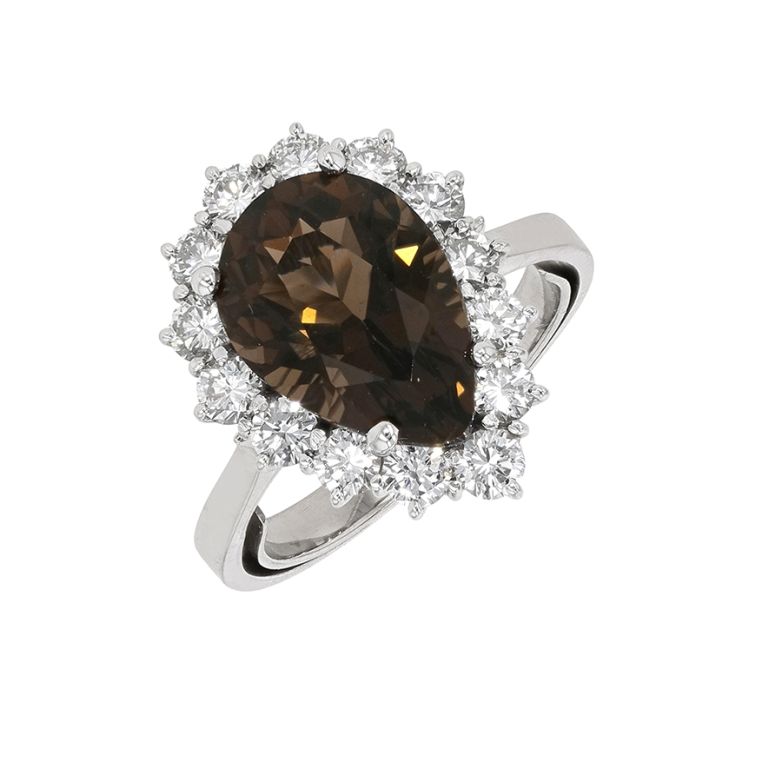 Bague or gris diamant (s) Vintage 
