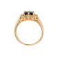Bague or jaune saphir et diamant(s) 