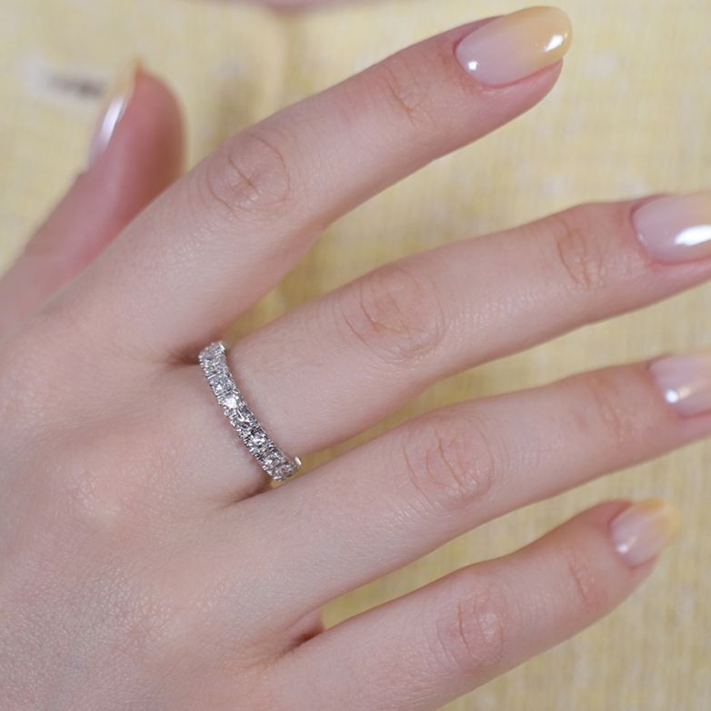 Alliance or gris diamant (s) Vintage 