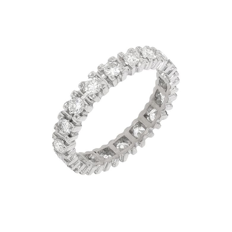 Alliance or gris diamant (s) Vintage