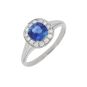 Bague or gris saphir et diamant(s)