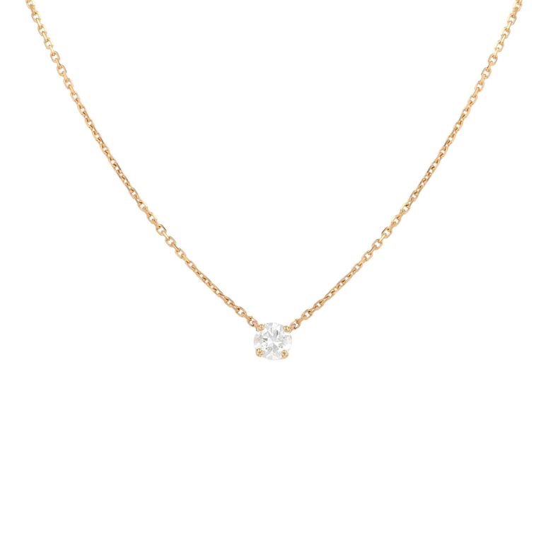 Collier or jaune diamant (s)