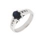 Bague or gris saphir et diamant(s)