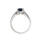 Bague or gris saphir et diamant(s) 