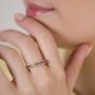 Bague or rosesaphir et diamant(s) 