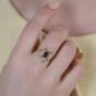 Bague or jaune rubis et diamant(s) 