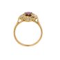 Bague or jaune rubis et diamant(s) 
