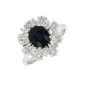 Bague or gris saphir et diamant(s)