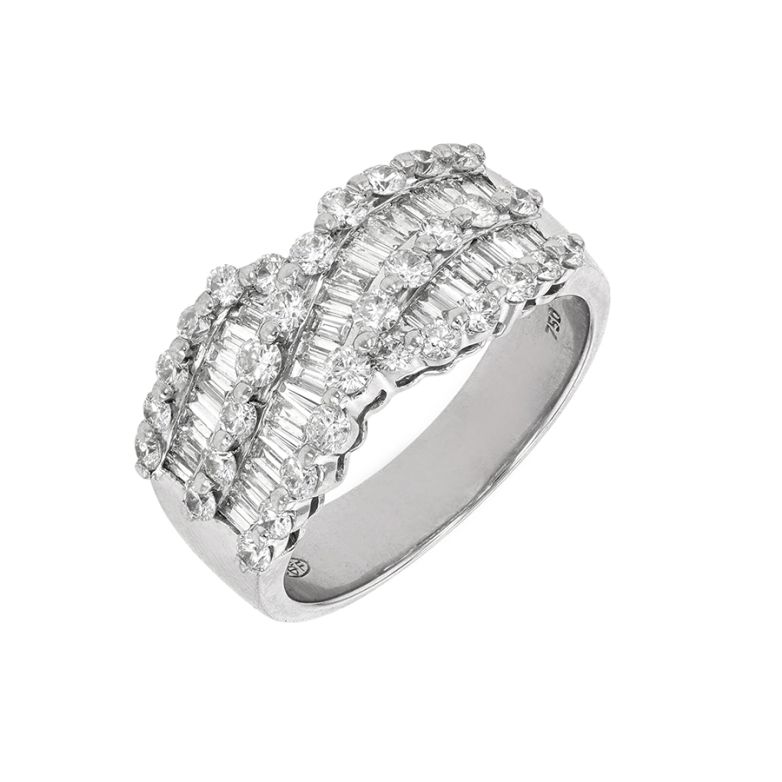 Bague or gris diamant (s)