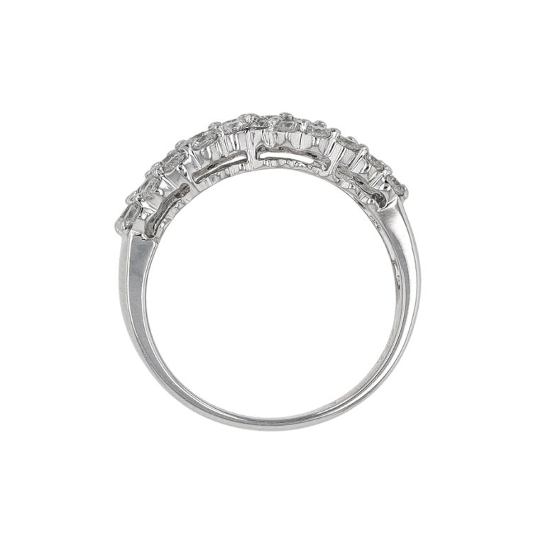 Bague or gris diamant (s) 