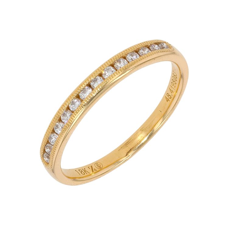 Alliance or jaune diamant (s)