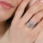 Bague or gris diamant (s) Vintage 
