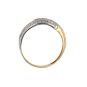 Bague or bicolore saphir et diamant(s) 